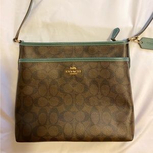 NWOT Coach saffiano leather crossbody purse